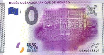 0 Euro biljet Monaco 2015 - Musée Océanographique de Monaco