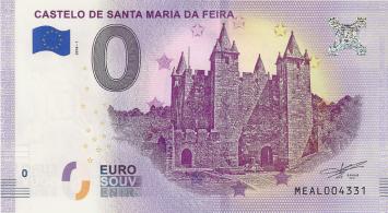 0 Euro Biljet Portugal 2018 - Castelo de Santa Maria da Feira