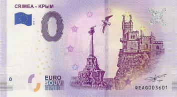 0 Euro biljet Rusland 2019 - Crimea
