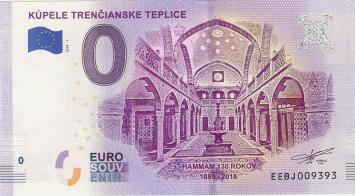 0 Euro biljet Slowakije 2018 - Kúpele Trencianske Teplice