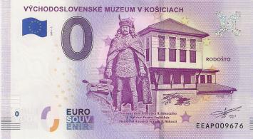 0 Euro biljet Slowakije 2018 - Východoslovenské Múzeum V Kosiciach