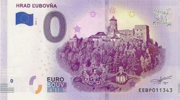 0 Euro biljet Slowakije 2019 - Hrad L'ubovÁËa