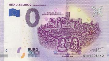 0 Euro biljet Slowakije 2019 - Hrad Zborov