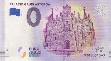 0 Euro biljet Spanje 2018 - Palacio Gaudí Astorga
