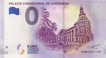 0 Euro biljet Spanje 2019 - Palacio Consistorial de Cartagena