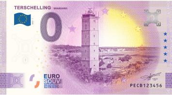 0 Euro biljet Nederland 2023 - Terschelling Brandaris