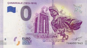 0 Euro biljet Turkije 2019 - Canakkale 1915-1916