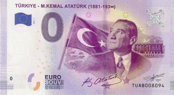 0 Euro biljet Turkije 2019 - M. Kemal Atatürk (1881-1938)