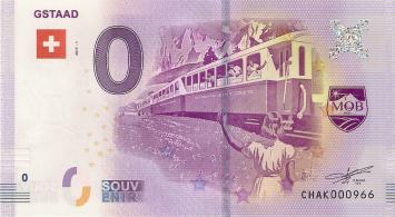 0 Euro biljet Zwitserland 2017 - Gstaad