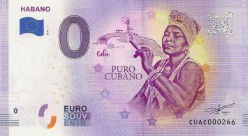 0 Euro biljet Cuba 2019 - Habano