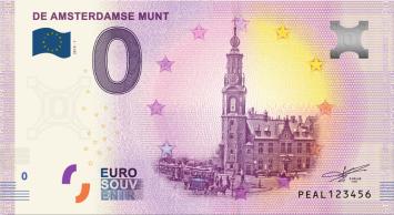 0 Euro biljet Nederland 2019 - De Amsterdamse Munt