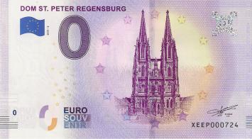 0 Euro biljet Duitsland 2019 - Dom St. Peter Regensburg