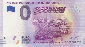 0 Euro biljet Duitsland 2019 - AvD Oldtimer GP Nürburgring