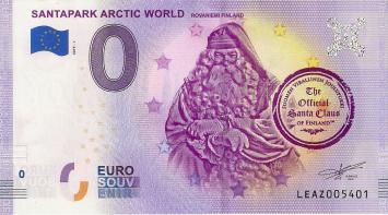 0 Euro biljet Finland 2019 - Santapark Arctic World 1