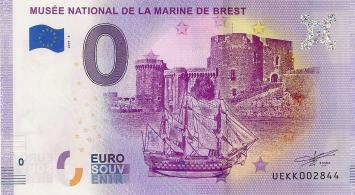 0 Euro biljet Frankrijk 2019 - Musee Marine de Brest