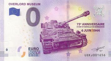 0 Euro biljet Frankrijk 2019 - Overlord Museum 75e Anniversaire