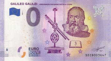 0 Euro biljet Italië 2020 - Galileo Galilei