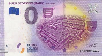 0 Euro biljet Duitsland 2019 - Burg Storkow