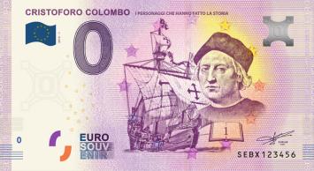 0 Euro biljet Italië 2019 - Cristoforo Colombo