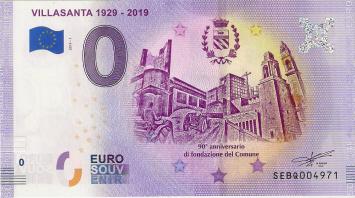 0 Euro biljet Italië 2019 - Villasanta 1929 2019