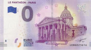 0 Euro biljet Frankrijk 2019 - Le Panthéon Paris