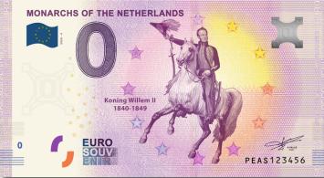 0 Euro biljet Nederland 2020 - Koning Willem II LIMITED EDITION FIP#22