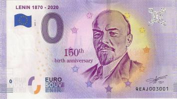 0 Euro biljet Rusland 2019 - Lenin