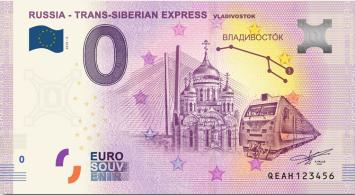 0 Euro biljet Rusland 2020 - Trans-Siberian Express V Vladivostok