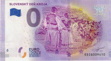 0 Euro biljet Slowakije 2019 - Slovensky den Kroja