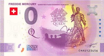 0 Euro biljet Zwitserland 2021 - Freddie Mercury Queen Montreux