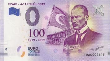 0 Euro biljet Turkije 2019 - Sivas
