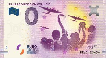 0 Euro biljet Nederland 2020 - 75 Jaar Vrede en Vrijheid LIMITED EDITION FIP#25