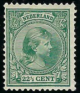 Nederland NVPH nr. 41 Prinses Wilhelmina met hangend haar postfris