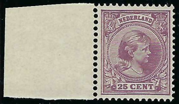 Nederland NVPH nr. 42 Prinses Wilhelmina met hangend haar postfris