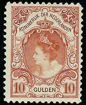 Nederland NVPH 80 Koningin Wilhelmina met bontkraag postfris