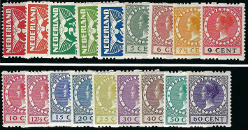Nederland NVPH nr. R1/18 Tweezijdige roltanding 1925 postfris
