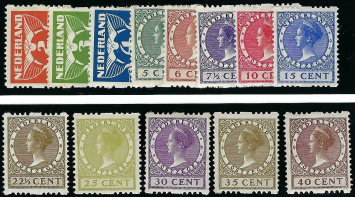 Nederland NVPH nr. R19/31 Tweezijdige roltanding 1926-1927 postfris