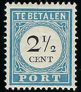 Nederland NVPH nr. P5 Port Cijfer 1881-1887 postfris