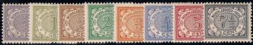 Nederlands Indië NVPH nr. 40/47 Cijfer 1902-1909 postfris
