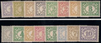 Nederlands Indië NVPH nr. 99/114 Cijfer 1912-1930 postfris