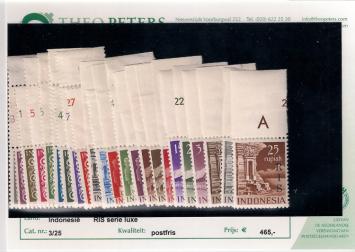 Indonesië NVPH nr. 3/25 RIS serie 1950-1951 postfris