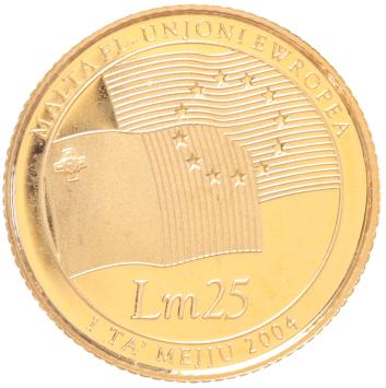Malta 25 Liri 2004