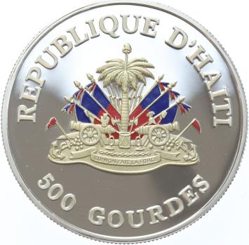 Haitï 500 Gourdes 1999 Millennium Proof