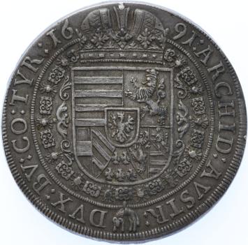 Austrian States Hall Thaler 1691KB silver VF/XF