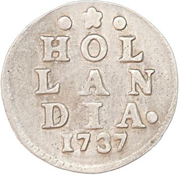 Holland Dubbele wapenstuiver 1737/36