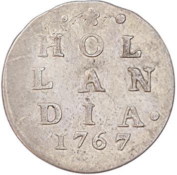 Holland Dubbele wapenstuiver 1767/66