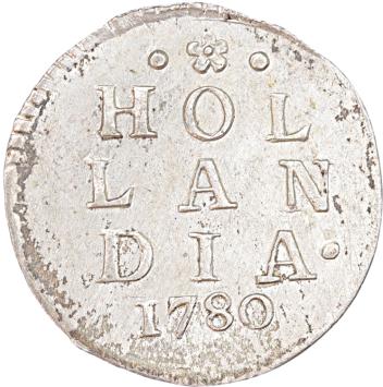 Holland Dubbele wapenstuiver 1780
