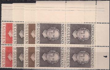 Nederland NVPH nr. 534/537 Koningin Juliana en face 1949 postfris