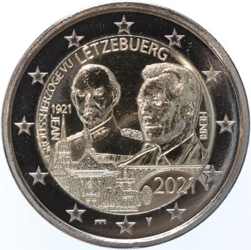 Luxemburg 2 euro 2021 Jean mmt brug UNC