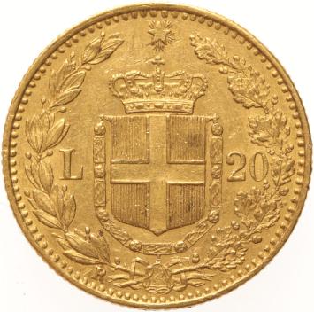 Italy 20 lire 1886